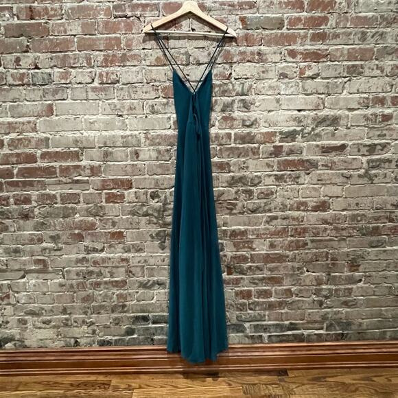 NEW Show Me Your MuMu Godshaw Goddess Gown Deep Jade Chiffon Size Medium - Picture 5 of 8